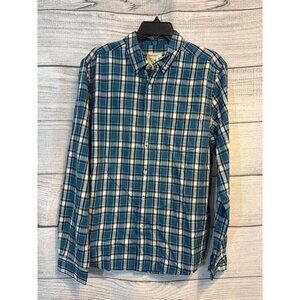 NWT Life/After/Denim Mens Long Sleeve Plaid Shirt Size  L